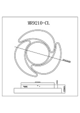 Потолочный светодиодный светильник MyFar Ceiling Lysithea MR9210-CL 1