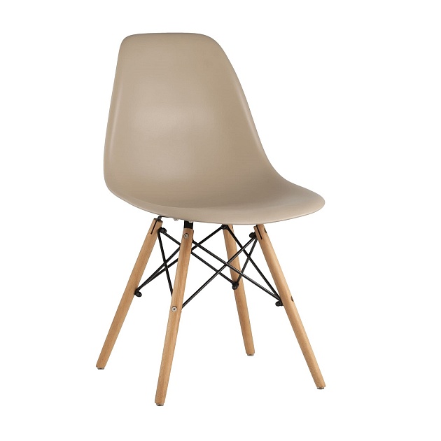 Комплект стульев Stool Group DSW бежево-серый x4 УТ000005356 фото 
